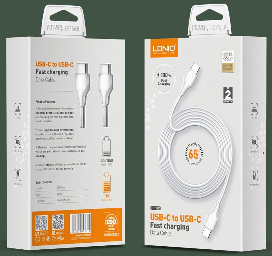 CABLE LDNIO LC122 TIPO C A TIPO C 2 METROS [1196]