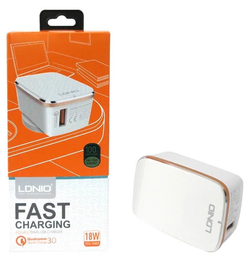 CARGADOR LDNIO A1204Q IPHONE 18W [1197]