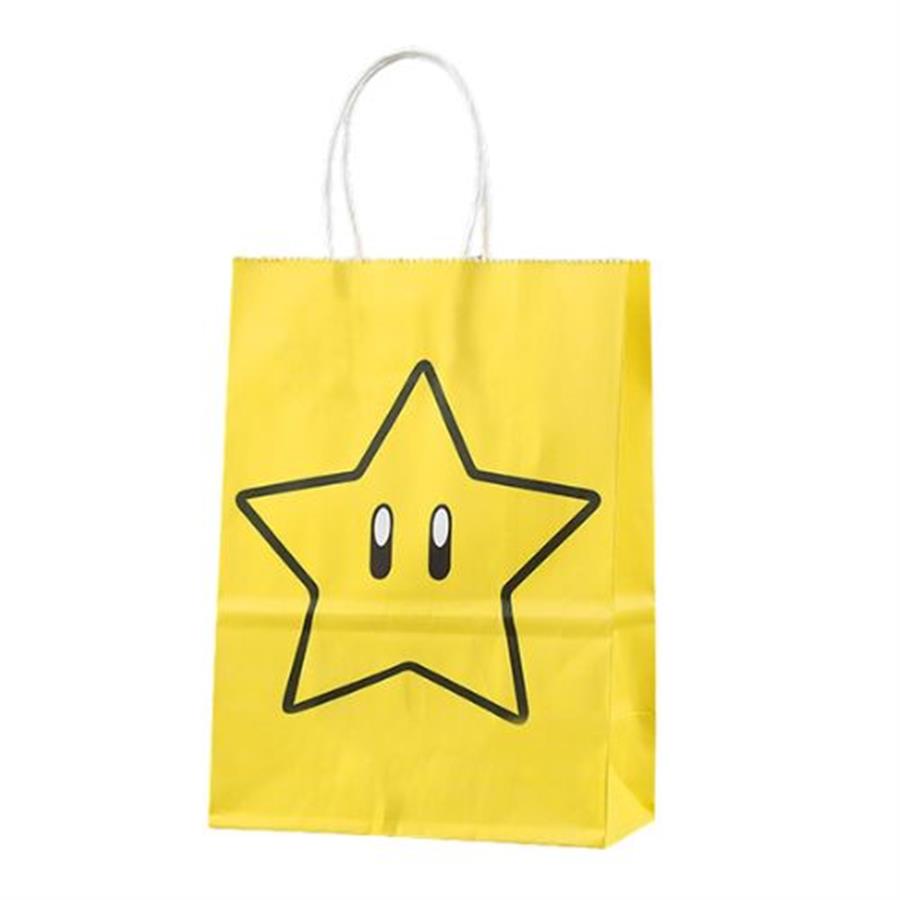FUNDA DE PAPEL MARIO BROSS 15 X 21 CM ESTRELLITA [1334]