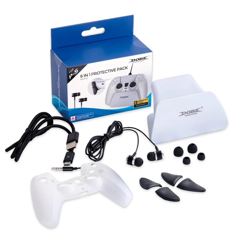 8 IN 1 PROTECTIVE PACK PS5 DOBE TP5-0579 [643]