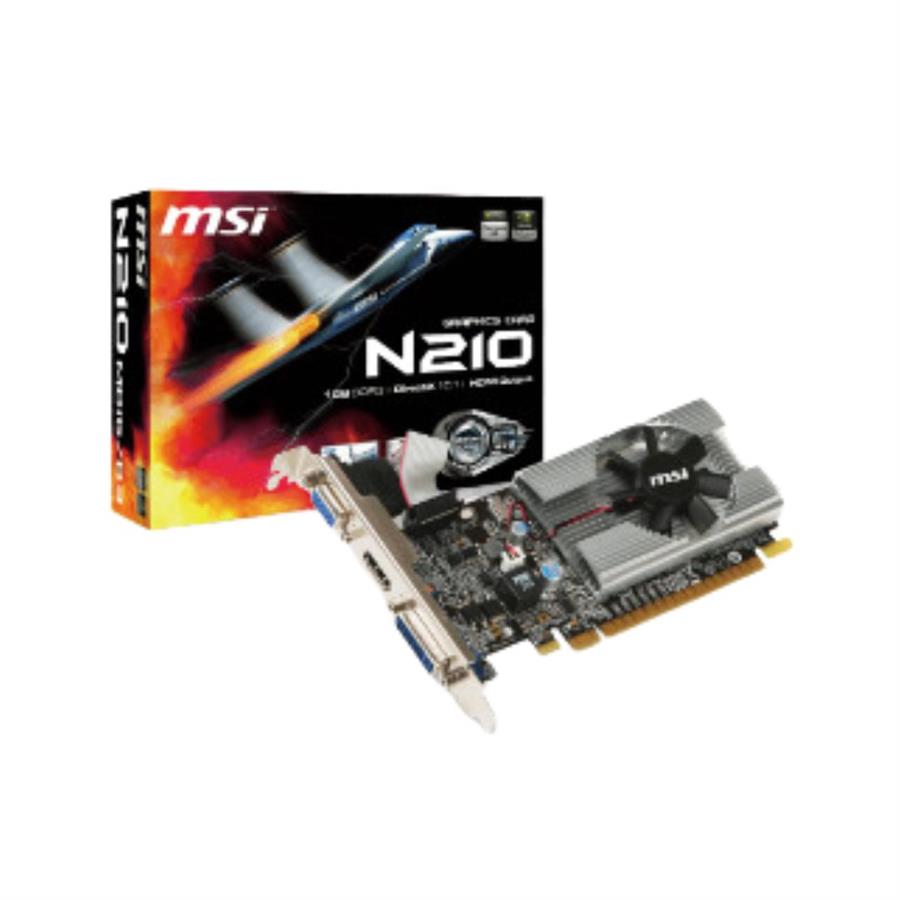 TARJETA DE VIDEO 1 GB MSI GEFORCE 210 - N210-MD1G/D3 VGA HDMI DVI - 912-V809-3634