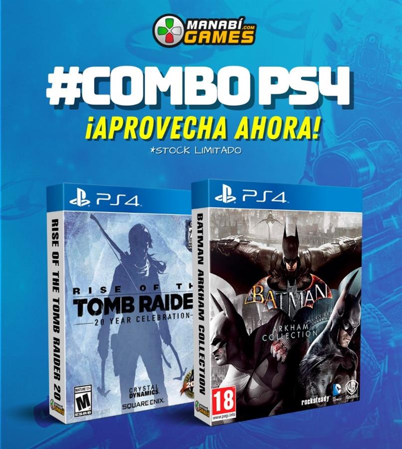 COMBO: RISE OF TOMB RAIDER + BATMAN COLLECTION