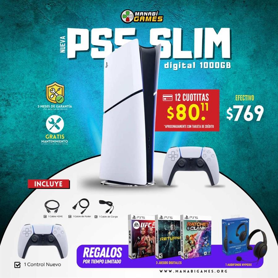 CONSOLA PLAYSTATION 5 SLIM VERSIÓN DIGITAL [2278]