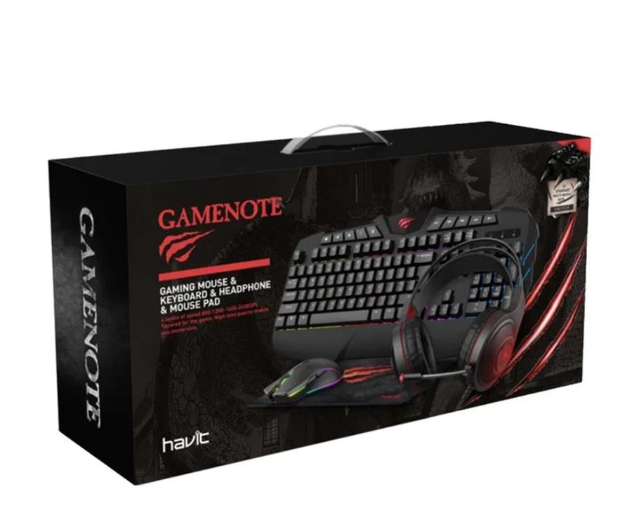 COMBO TECLADO,  MOUSE, MOUSE PAD, AUDIFONOS HAVIT HV-501CM [3171]