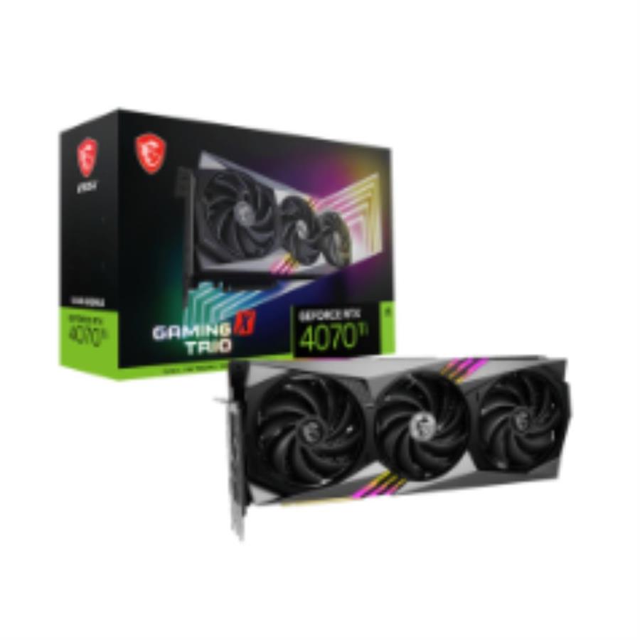 TARJETA DE VIDEO 12GB MSI RTX 4070 Ti GAMING X3 TRIO 912-V513-008 - 824142306451