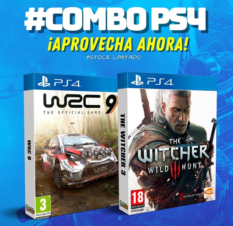 COMBO: THE WITCHER 3 + WRC 9 PS4 [PRINCIPAL]