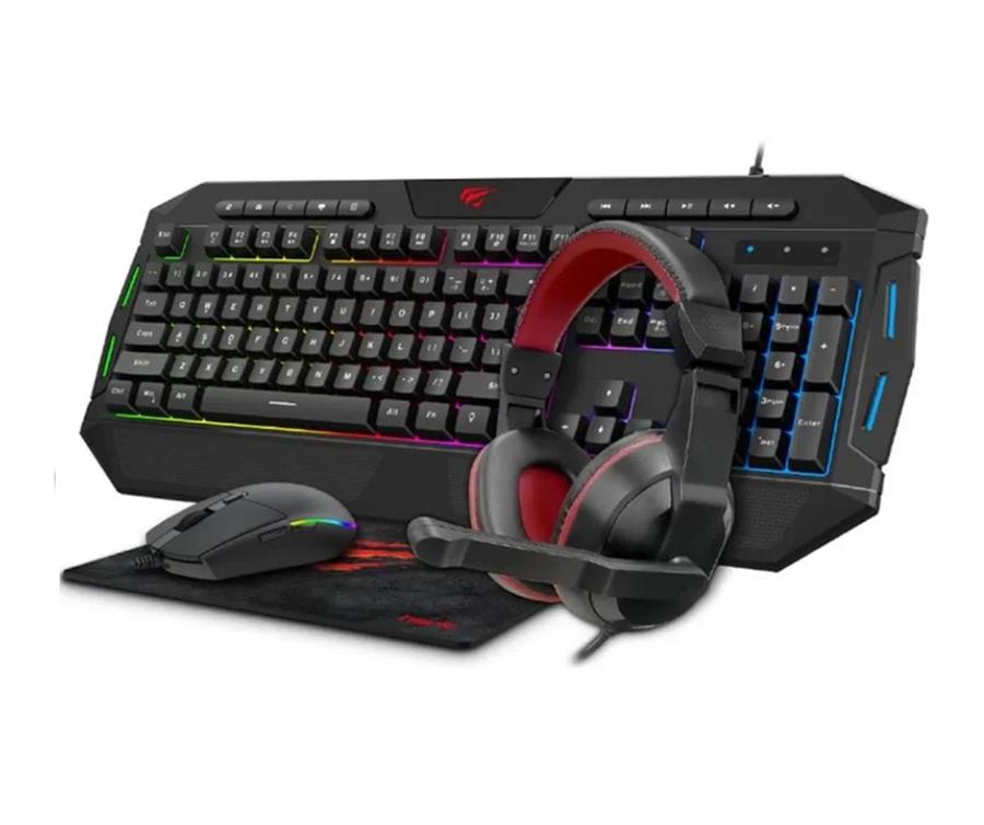 COMBO TECLADO,  MOUSE, MOUSE PAD, AUDIFONOS HAVIT HV-501CM [3171]