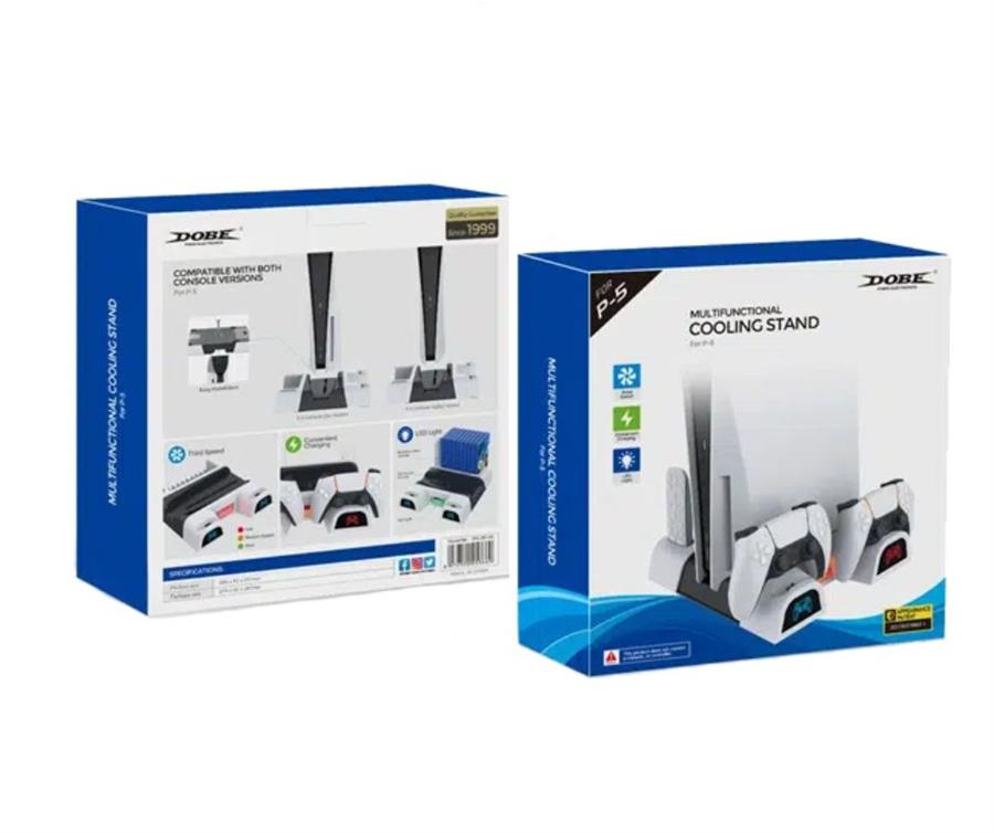 COOLER STAND CON CARGADOR DOBLE PARA PS5 DOBE TP5-05100 [3194]