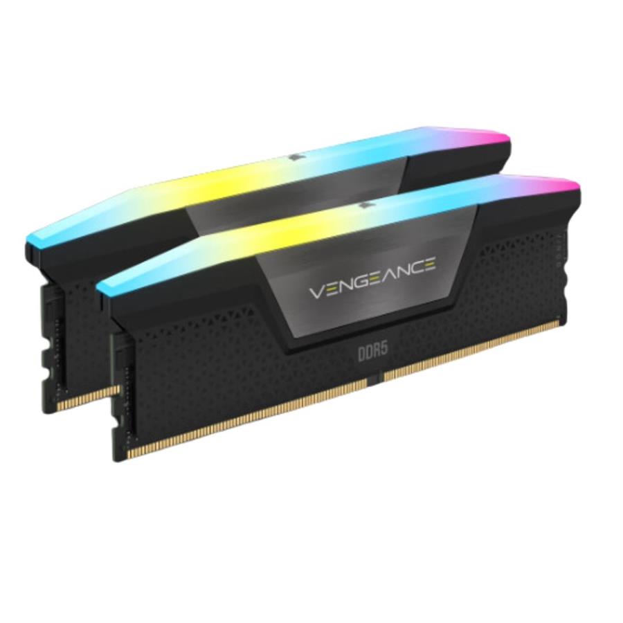 DIMM CORSAIR RGB 32GB VENGEANCE 2X16GB DDR5 5200MHZ C40 BLACK