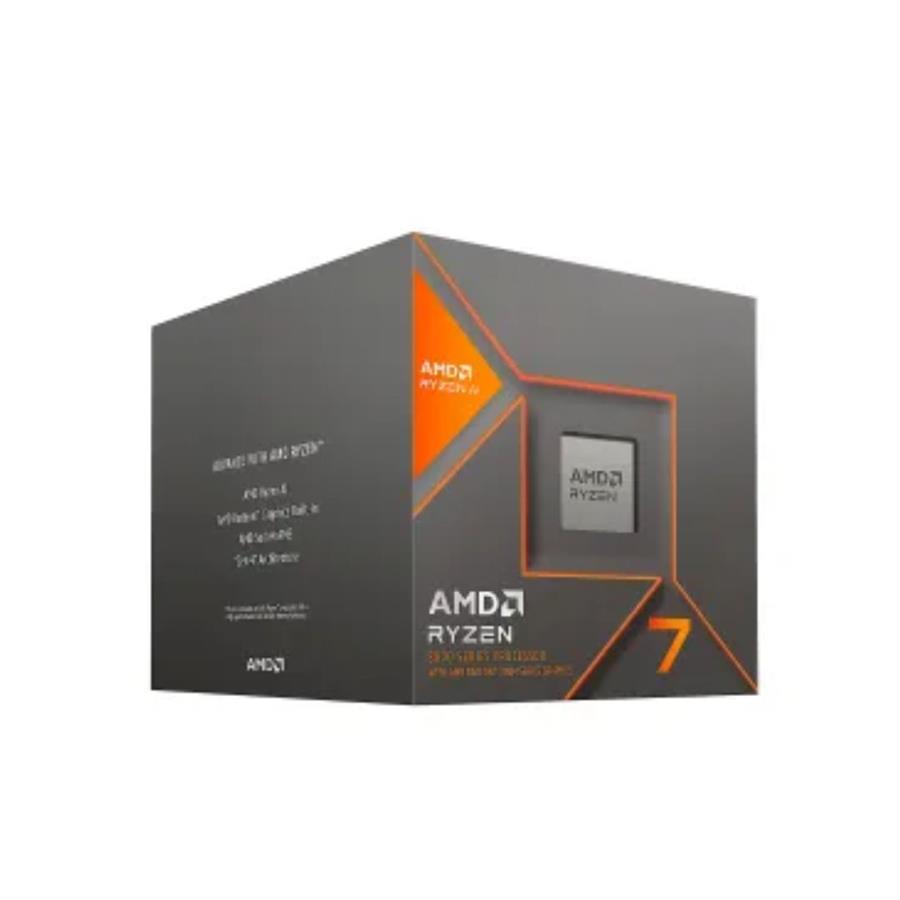 AMD RYZEN 7 8700G AM5 5.1GHZ  8CORE 16HILOS CACHE 24MB 65W WITH THERMAL SOLUTION