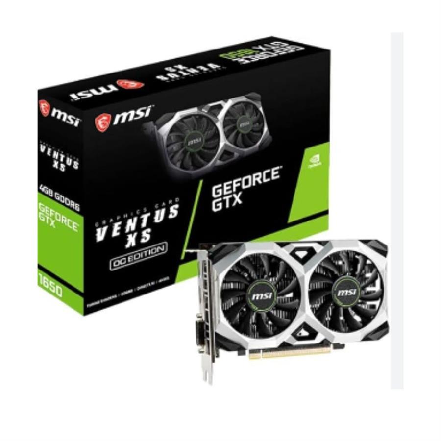 TARJETA DE VIDEO 4GB MSI GTX 1650 DDR6 D6 VENTUS XS OCV3 - G165D6VXSC1