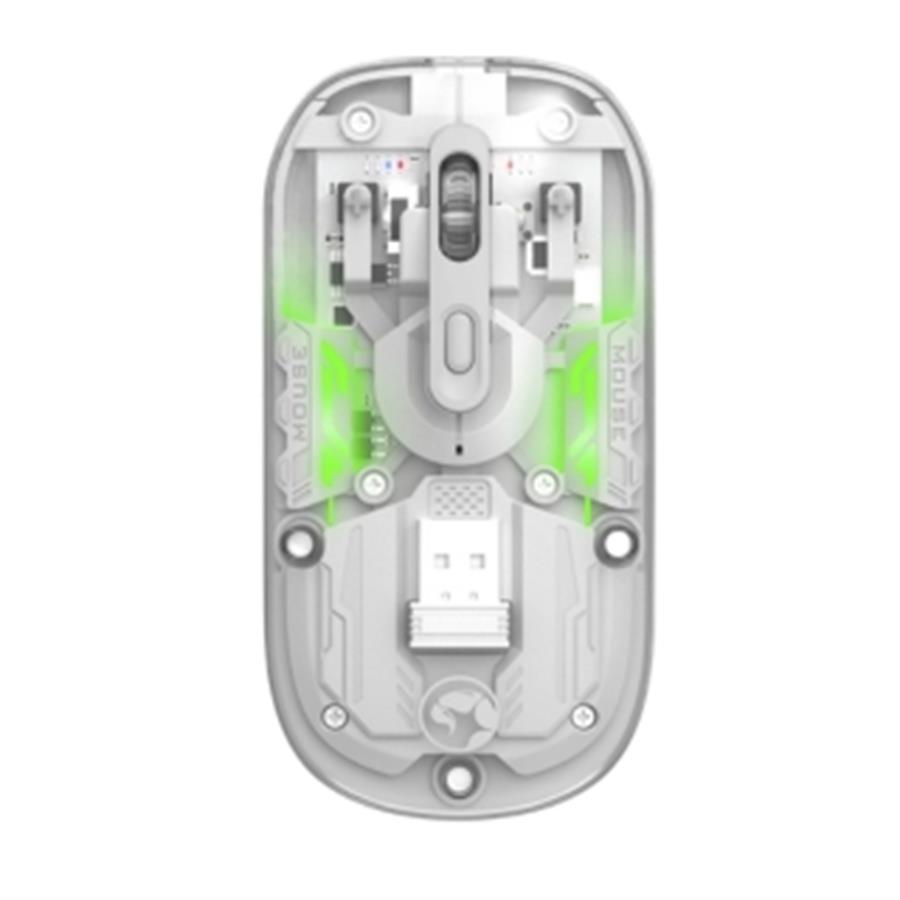 MOUSE MARVO TRANSPARENTE M808W PRISM 20W [3760]
