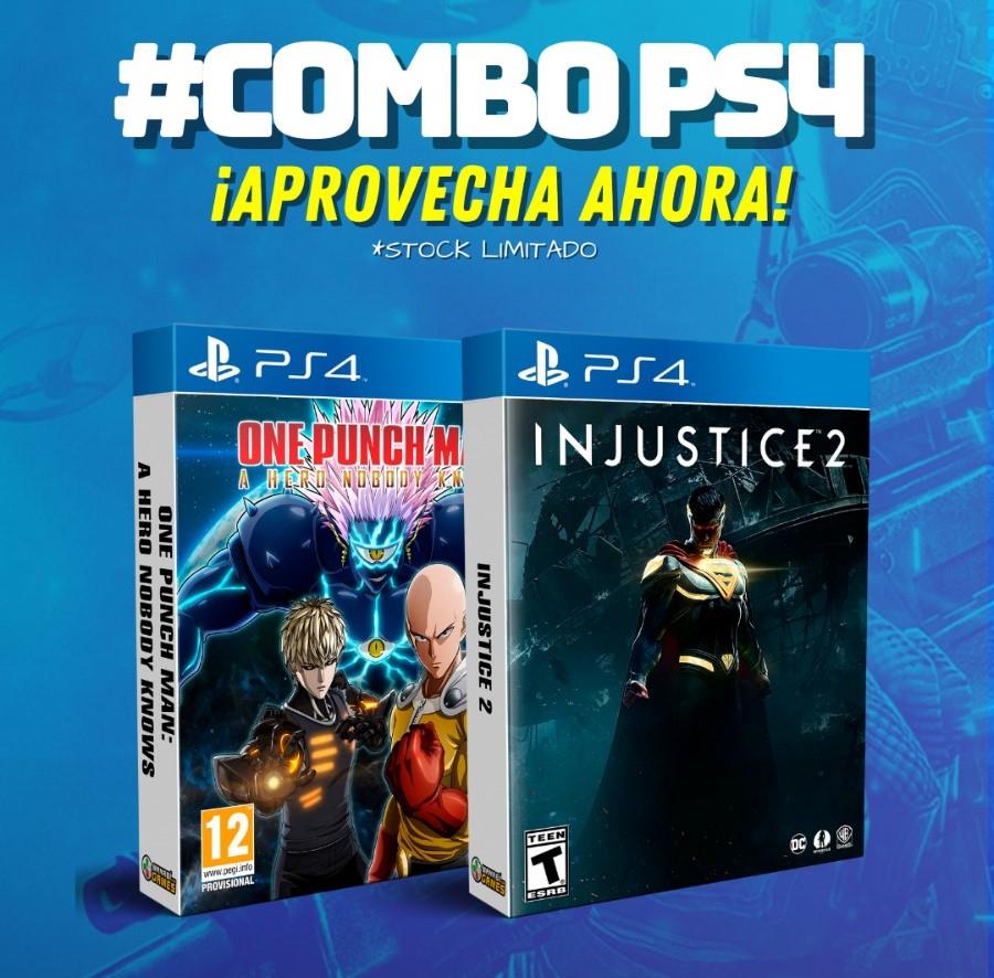 COMBO: ONE PUNCH MAN A HERO NOBODY + INJUSTICE 2