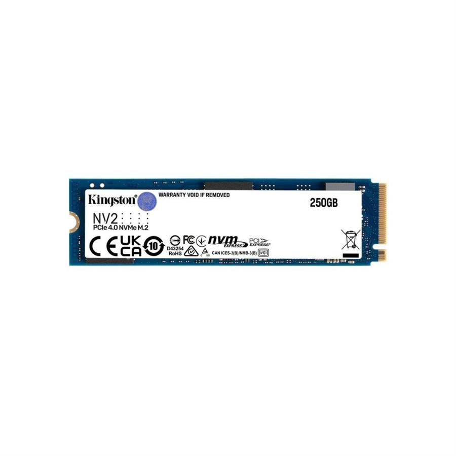 SSD KINGSTON NV2 250G M.2 2280 NVME INTERNO PCIE 4.0 GEN 4X4 HASTA 3000 MBS