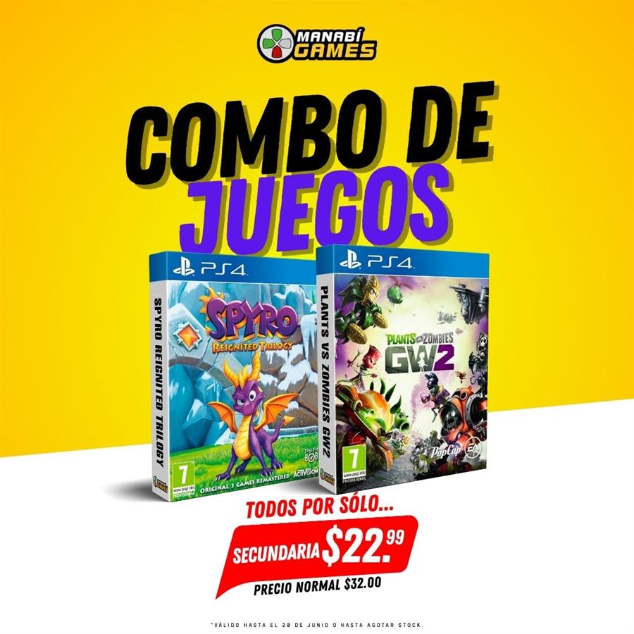 COMBO: SPYRO + PLANTS VS ZOMBIES GW 2 PS4 SECUNDARIA