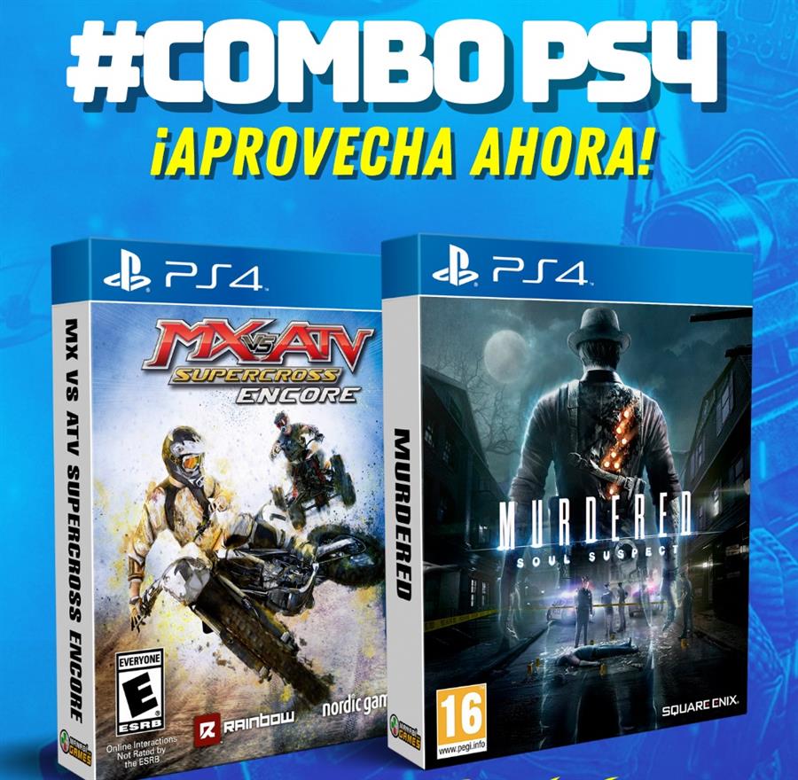COMBO: MX VS ATV + MURDERED - PS4 SECUNDARIA